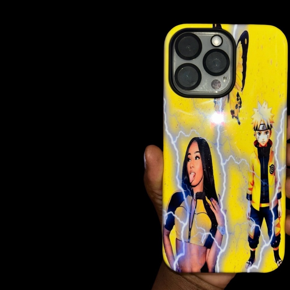 iPhone 15 pro max Rubi rose x naruto Tough glossy case